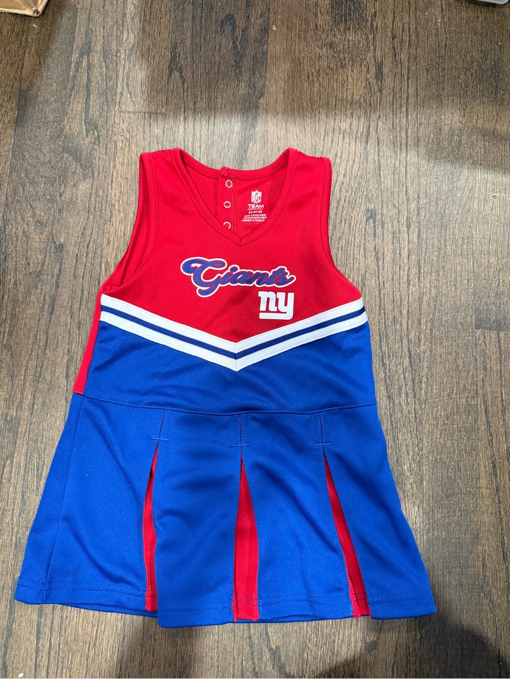 NFL Girls' Red and Blue Cheer Tank Dress